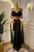 Rubis Passion Noir et Rouge – Costume de Danse Orientale Handmade 2 Pièces