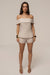 « Douceur Naturelle » — Ensemble Short Bustier, Naturel