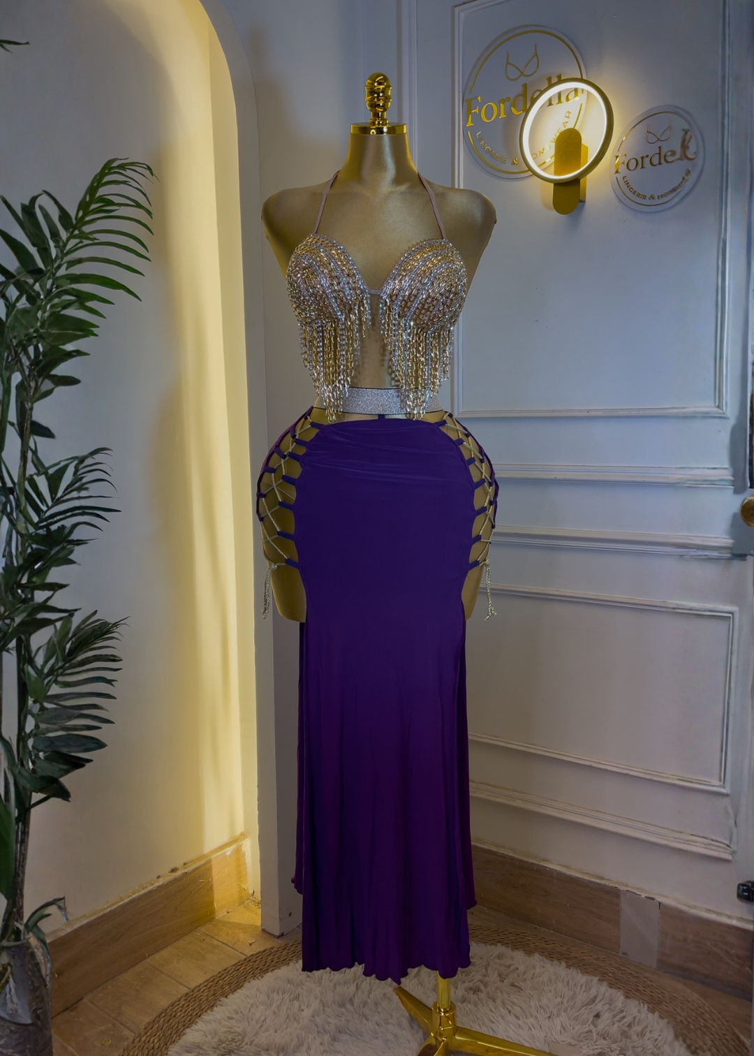 Royal Améthyste Violet : Costume de Danse Orientale