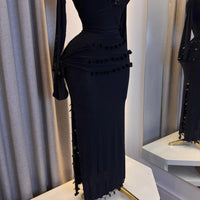 FIFI Noire – Tenue de Danse Orientale 2 Pièces (Tenue + Ceinture)