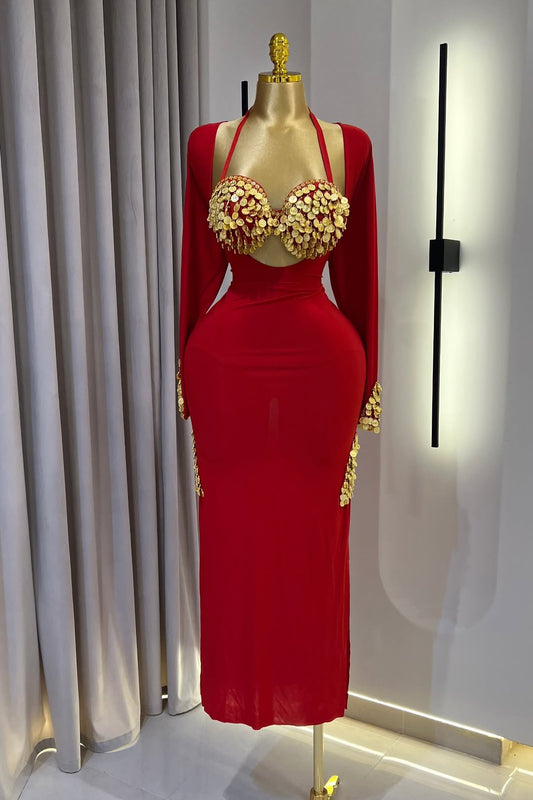 Midnight Rouge (2 Pièces) : Tenue Danse et Lingerie Sexy